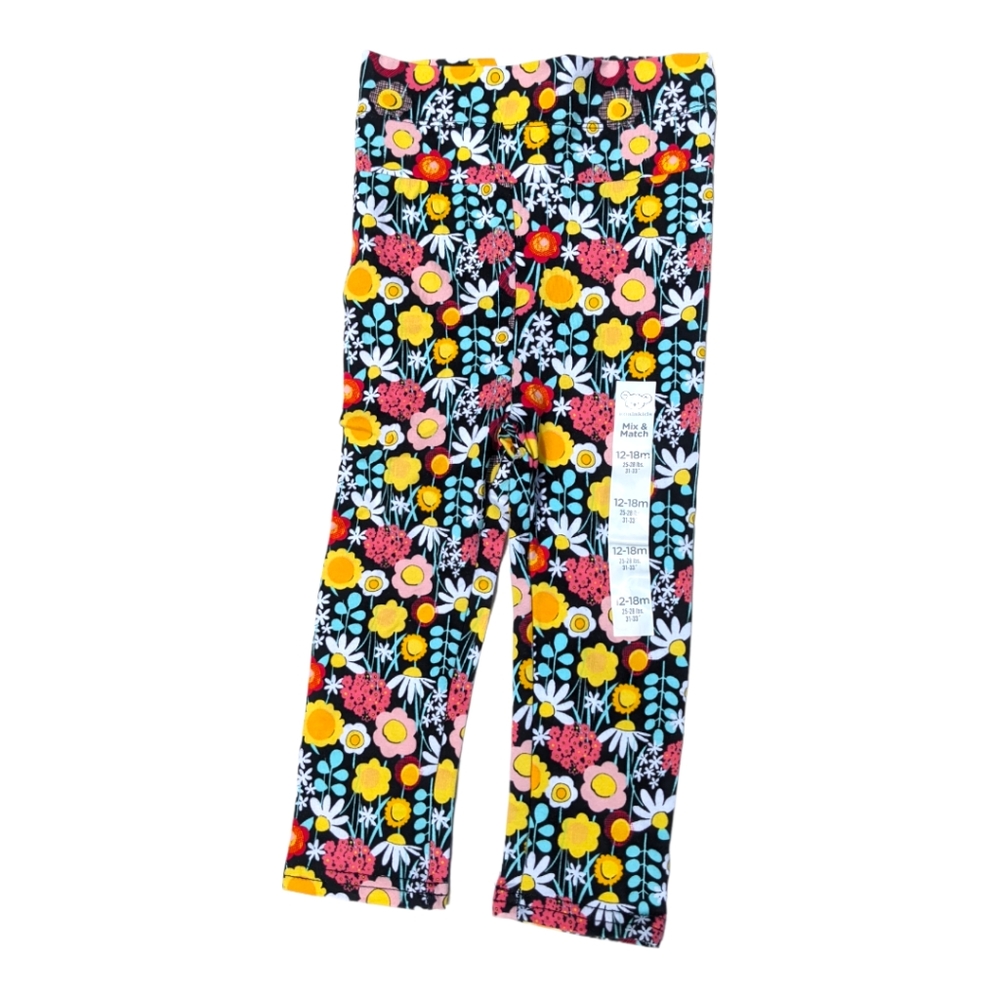 Koala Kids Girls 12-18m Floral Print Leggings